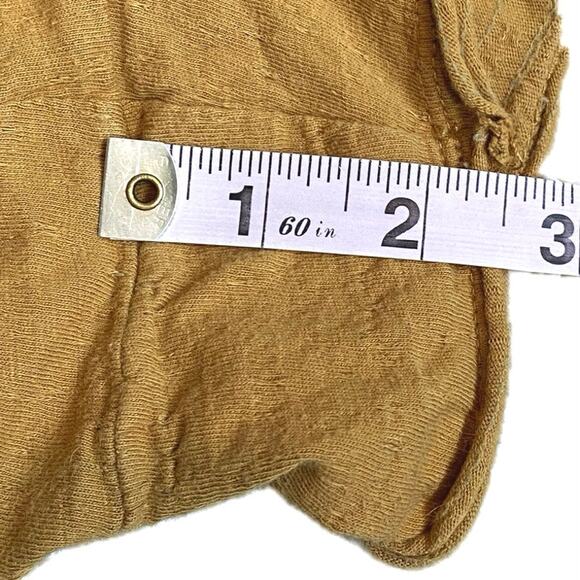 ANTHROPOLOGIE‎ DAILY PRACTICE Kimberly Shorts Size S Honey Mustard Boho - Picture 6 of 9